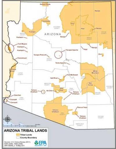 Arizona Tribal Map